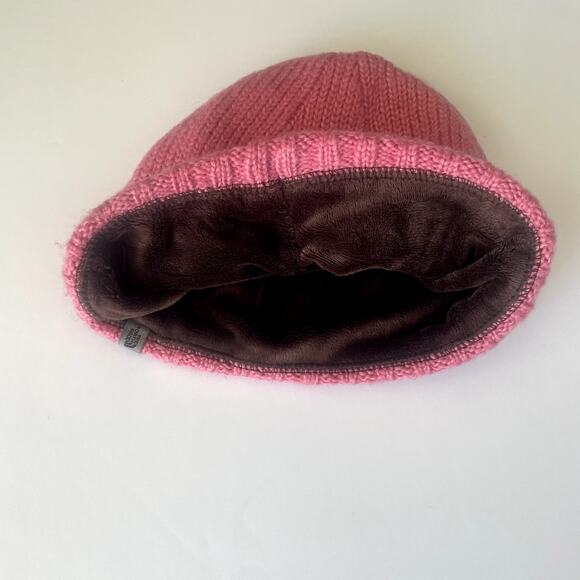 The North Face Velour Lined Pink Wool Beanie - Picture 4 of 6